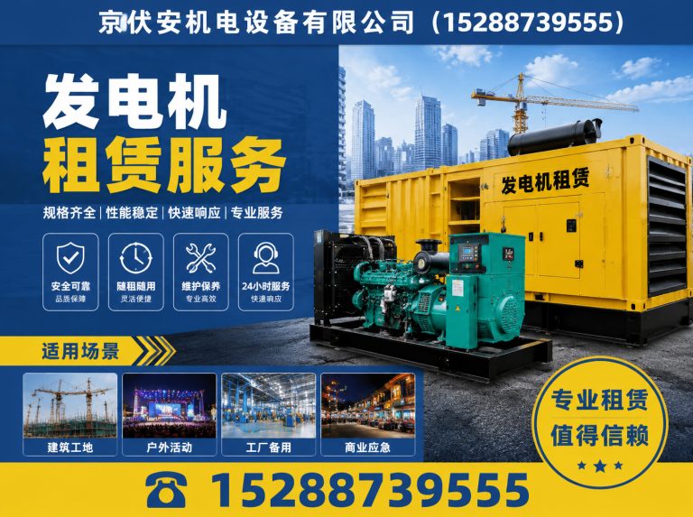 宜宾发电机出租展示图